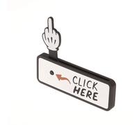 3D imprimé Humoristique Pop-Up Fidget Jouet, Cliquez Ici Surprise Middle Finger Joke Cadeau