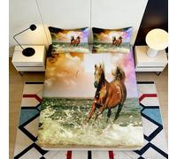 3D Imprimé Papillon de Rêve Drap-Housse Microfibre Doux Décoration Contes de Fées Housse Anti-Glisse Lavable Machine Chambre 90x200x25cm