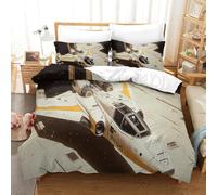 3D, Imprimé Spacecraft Model-sci-fi Futuristic Design Ensemble De Literie Avec Microfibre Super Douce Et Respirante Sets De Housses De Couettes 3 Pièces Avec Taies D'oreiller Super King（260x220cm）