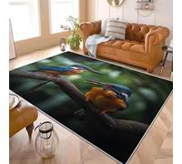 3D Imprimés Tapis Gros Plan Sur Un Martin-PêCheur Animal Poil Ras Doux Lavable en Machine Antidérapant Bleu Tapis Salon Chambre Coucher Salle à Manger D'intérieur Paillasso Moderne 160x230 cm