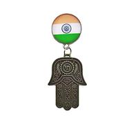 3D India Palm Alloy Metal Refrigerator Magnet Travel Tourist Souvenirs Fridge Magnet Home and Kitchen Decoration Magnetic Sticker Collection