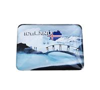 3D Islande Réfrigérateur Réfrigérateur Aimant en Cristal Aimant en Verre Main Voyage Touristique Souvenir Collection Cadeau Tableau Blanc Magnétique Autocollant Décoration de La Maison