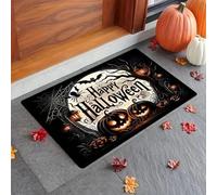 3D Joyeuse Halloween Accueil Paillasson Tapis en Citrouille Douce pour la Maison Orative Tapis d’entrée Tapis de Salon - 50x80cm