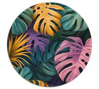 3D Jungle 1000 Pièces Puzzle Rond Cadeau Classiques Puzzle Circulaire Unique pour Adultes Et Enfants 1000pcs (67.5x67.5cm)