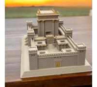 3D Kitchen Art Jérusalem Le Second Temple Modèle Golden The Beit HaMikdash Temple sacré juif (24,8 x 14 x 11,4 cm)