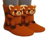 3D Knit Animal Socks, Cotton Warmth Animal Socks, Double-Layer Hand Crocheted, Cute & Fun Christmas Gifts (4)