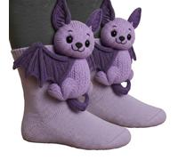 3D Knit Animal Socks, Cotton Warmth Animal Socks, Double-Layer Hand Crocheted, Cute & Fun Christmas Gifts (5)