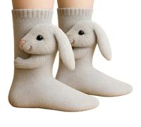 3D Knit Animal Socks, Cotton Warmth Animal Socks, Double-Layer Hand Crocheted, Cute & Fun Christmas Gifts (2)