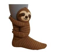 3D Knit Animal Socks,Cute Handmade Crocheted Animal Sock,Novelty Winter Warm Thick Floor Sock,Cozy Winter Home Socks (A)