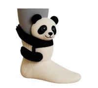 3D Knit Animal Socks,Cute Handmade Crocheted Animal Sock,Novelty Winter Warm Thick Floor Sock,Cozy Winter Home Socks (D)