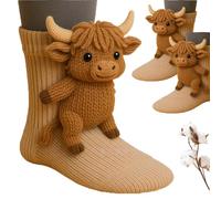 3d Knit Animal Socks For Women,Animal Hug Socks,Sloth SocksHand Crocheted,Breathable Comfort For Men & Women (2 pairs,F)