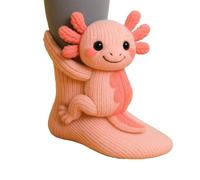 3D Knit Animal Socks for Women - Fuzzy Handmade Animal Hugging Socks with Double Layer Cotton, Warm & Cozy (A)