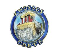 3D Knossos Crète Grèce Aimant Réfrigérateur Souvenirs Touristiques Autocollants, Décoration Maison et Cuisine Décoration Grèce Aimant Réfrigérateur de Chine