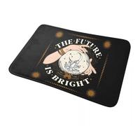 3D L’Avenir est Lumineux Paillassons antidérapants Tapis de Sol Moquet Anti-Huile pour entrée de Cuisine Salle de Bain Salon Tapis de Repos - 50x80cm