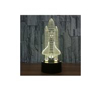 3D Lampe Illusion VORMOR LED Veilleuse avec 7 Couleurs Changeantes et Télécommande - Avion #C