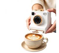 3D Latte Art Machine à café manuelle avec 30 modèles Cappuccino | Outil de barista créatif, avec cartes à motifs interchangeables, idéal pour les desserts et la mousse de lait