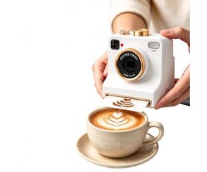 3D Latte Art Machine à café manuelle avec 30 modèles Cappuccino | Outil de barista créatif, avec cartes à motifs interchangeables, idéal pour les desserts et la mousse de lait