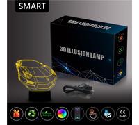 3D LED Illusion Dinosaure/Flamingo/Auto/Plane/Opéra Maison/Statue de la Liberté Forme USB 7 Couleur Table Lampe Nuit Commande APP Cadeau Enfant - 4 Gaten