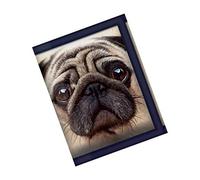 3D Live Life Carlino Pug Porte-Carte d'identité, 10 cm, Multicolore