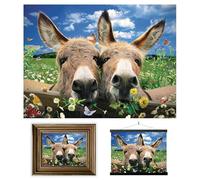 3D LiveLife Affiche Murales Lenticulaires Ânes de Deluxebase. Poster Ferme 3D sans Cadre. Décoration Murale Parfaite. Oeuvre Originale sous Licence de l'Artiste Renommé, David Penfound