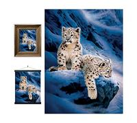 3D LiveLife Affiche murales lenticulaires Bébés Panthère des Neige de Deluxebase. Poster panthère 3D sans cadre. Décoration murale parfaite. Oeuvre originale sous licence artiste renommé, Joh Naito
