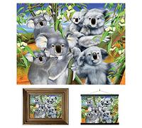 3D LiveLife Affiche murales lenticulaires Calins de Koala de Deluxebase. Poster Faune 3D sans cadre. Décoration murale parfaite. Oeuvre originale sous licence de l'artiste renommé, Michael Searle