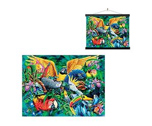 3D LiveLife Affiche Murales Lenticulaires Oiseaux des Tropiques de Deluxebase. Poster 3D sans Cadre. Décoration Mur Parfaite. Oeuvre Originale sous Licence Artiste Renommé, Steven Michael Gardner