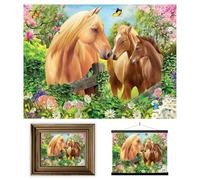 3D LiveLife Affiche murales lenticulaires Verts Pâturages de Deluxebase. Poster Cheval 3D sans cadre. Décoration murale parfaite. Oeuvre originale sous licence de l'artiste renommé, Michale Searle