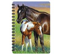 3D LiveLife Bloc-note - Jument & Poulain de Deluxebase. Carnet à Spirale A6 Art Lenticulaire 3D à pages vierges en papier recyclé. Illustrations sous licence de l'artiste renommé Cynthie Fisher