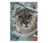 3D LiveLife Cahier - Silent Encounter de Deluxebase Cahier à spirales ligné avec 80 pages recy s, 3D Big Cat Art Cahiers pour le travail, les cadeaux et les fournitures scolaires (21 x 14,5 cm)