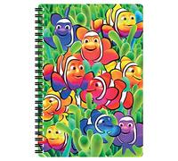 3D LiveLife Carnet A5 - Clowns Mignons de Deluxebase. Carnet 3D lenticulaire 80 pages. Papeterie école bureau illustrations sous licence artiste renommé Michael Searle bloc-note cahier spirale