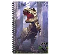 3D LiveLife Carnet A5 -T-Rex de Deluxebase. Carnet 3D lenticulaire 80 pages. Papeterie école bureau illustrations sous licence de l'artiste renommé David Penfound bloc-note cahier spirale