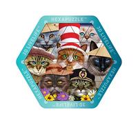 3D LiveLife Hexapuzzle - Chats dans des Chapeaux. 3D lenticulaire Cat Puzzle avec 24 Morceaux magnétiques ! Chaîne magnétique de Puzzle de Deluxebase. Illustrations Originales autorisées de L'Artiste