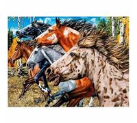 3D LiveLife Impression murale lenticulaire - Free & Wild de Deluxebase. Poster 3D sans cadre Motif cheval sauvage. Un remplissage mural parfait. Œuvre d'art originale sous licence de l'artiste renommé