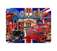 3D LiveLife Magnet Visite à Londres de Deluxebase. Aimant lenticulaire Puissant pour frigo 3D Londres. Magnet décoratif Enfants & Adultes Illustrations sous Licence Artiste renommé Michael Searle
