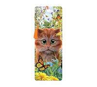 3D LiveLife Marque-page - Chaton Roux de Deluxebase. Marque page Chat avec illustrations 3D lenticulaires sous licence de l'artiste renommé David Penfound