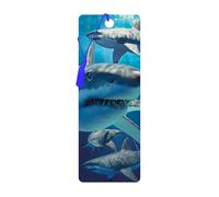 3D LiveLife Marque-page - Grand Requin Blanc de Deluxebase. Marque page Requin avec illustrations 3D lenticulaires sous licence de l'artiste renommé David Penfound