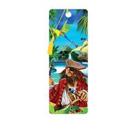 3D LiveLife Marque-page - L' île aux Pirates de Deluxebase. Marque page Pirate avec illustrations 3D lenticulaires sous licence de l'artiste renommé Michael Searle