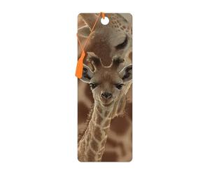 3D LiveLife Marque-page - Nouveau Né de Deluxebase. Marque page Giraffe avec illustrations 3D lenticulaires sous licence de l'artiste renommé Collin Bogle