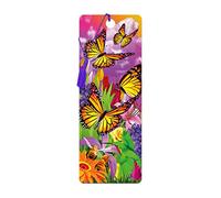 3D LiveLife Marque-page - Papillons de Deluxebase. Marque page Papillon avec illustrations 3D lenticulaires sous licence de l'artiste renommé Michale Searle