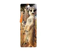 3D LiveLife Marque-page - Regard de Suricate de Deluxebase. Marque page Suricate avec illustrations 3D lenticulaires sous licence de l'artiste renommé David Penfound