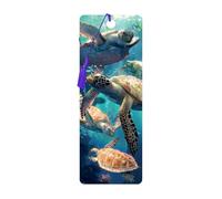 3D LiveLife Marque-page - Tortue de Mer de Deluxebase. Marque page Tortue de Mer avec illustrations 3D lenticulaires sous licence de l'artiste renommé David Penfound