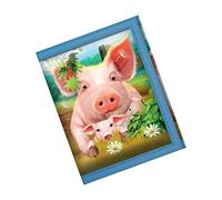 3D LiveLife Portefeuilles L'Enclos des Cochons de Deluxebase. Porte Monnaie Homme Ferme 3D Lenticulaire, Pièces, Billets & Cartes.Illustration sous Licence de L'Artiste renommé Michael Searle