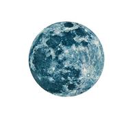 3D Luminous Glow in The Dark Moon Wall Sticker Amovible Décoration Fluorescent Sticker Home RoomTraitement Durable