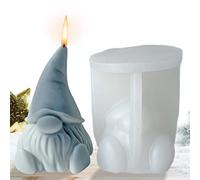 3D Lutin Moule en silicone Nain Bougies de Noël Moule à savon pour savon Candy bougie Noël GNOME ornement