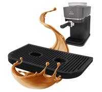 3D M Égouttoir élargi avec bac de récupération pour machine à expresso Philips Baristina - Surface de rangement élargie, plus de hauteur pour les verres jusqu'à 110 mm, passe au lave-vaisselle, noir