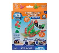 3D Magic 82001 Lot d'expansion 3D Maker Papillon et Fleur Multicolore