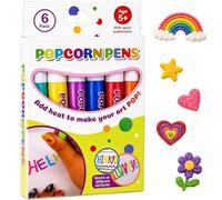 3D Magic Bubble Pen, 12PCS Puffy Popcorn Art Pens for DIY Cards (1*6Stk)