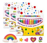 3D Magic Bubble Pen, 12PCS Puffy Popcorn Art Pens for DIY Cards (3*12Stk)