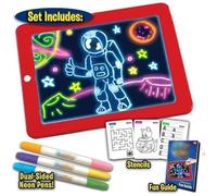 3D Magic LED Conseil d'écriture,Art Creative Pad Pad avec Un Pinceau de Dessin, Hi-Tech Portable Planche à Dessin pour Les Enfants